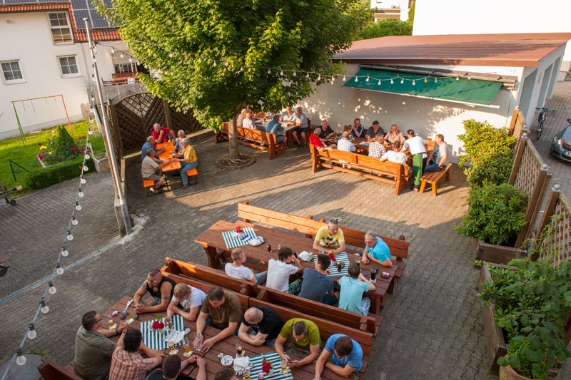 Rottenburg - Ansicht Biergarten